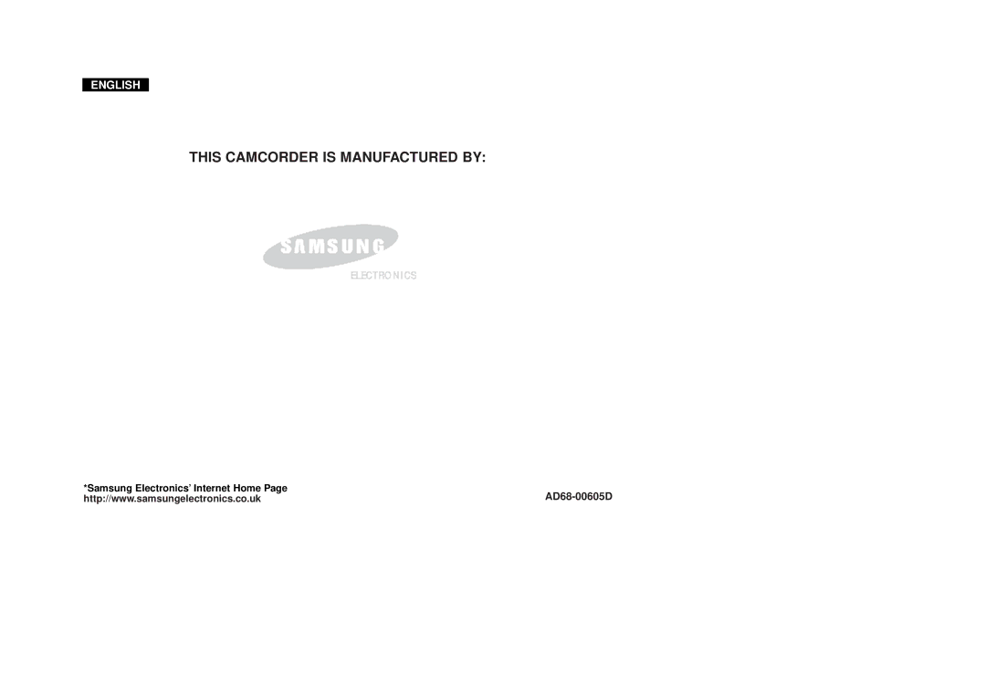 Samsung VP-D340, VP-D380 manual Samsung Electronics’ Internet Home 