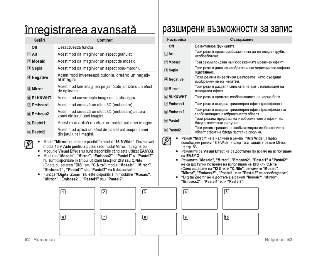 Samsung VP-D381/EDC manual Blk&Wht 