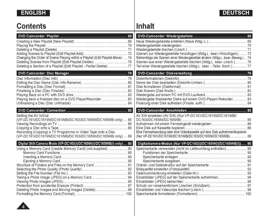 Samsung VP-DC165WI/HAC, VP-DC165WI/UMG, VP-DC165WI/MEA, VP-DC165WI/XEV manual Setting the AV In/Out, DVD Camcorder Playlist 