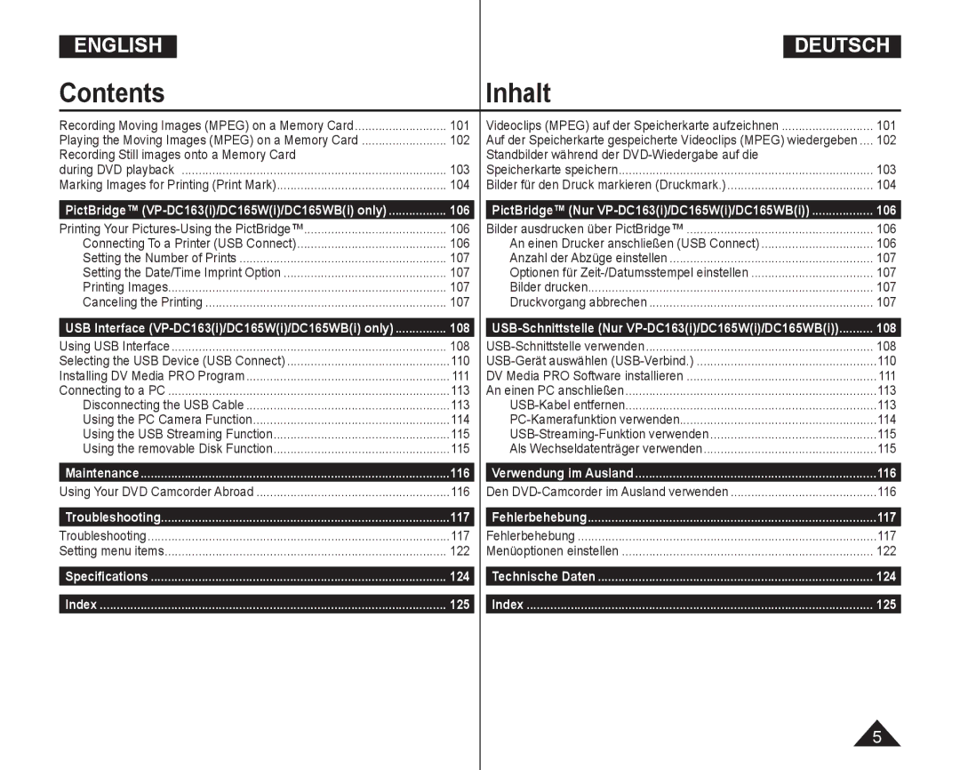 Samsung VP-DC165WI/UMG manual Recording Still images onto a Memory Card, Standbilder während der DVD-Wiedergabe auf die 