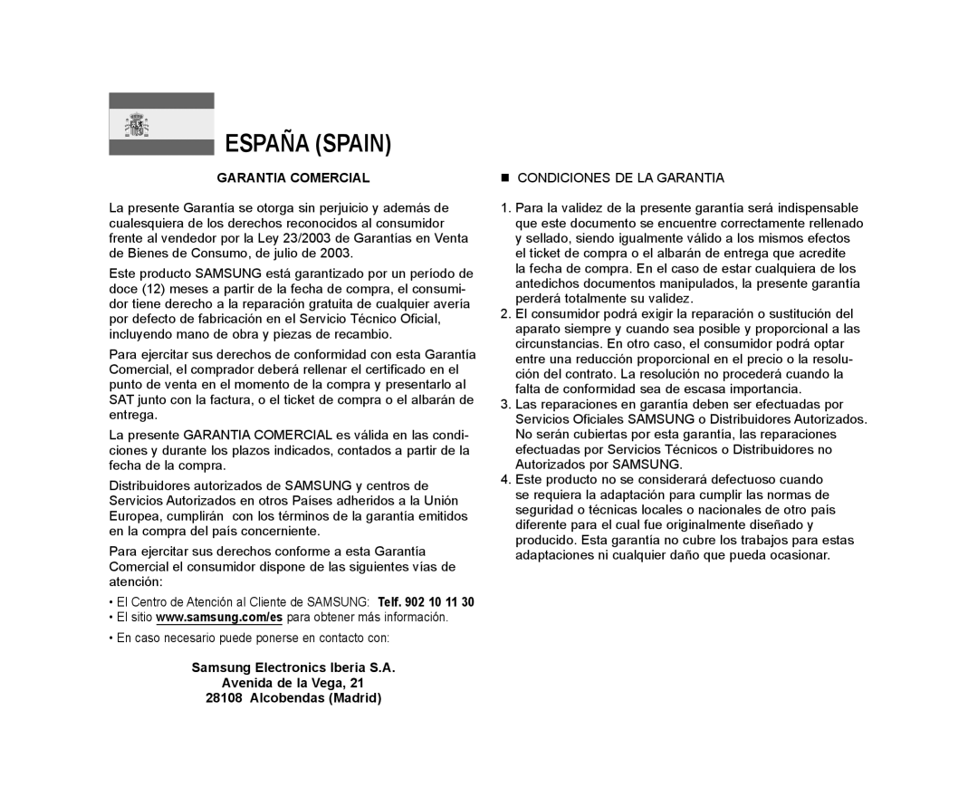 Samsung VP-DC171/XEE, VP-DC175WB/XEF, VP-DC171/XEF, VP-DC173/XEF manual En caso necesario puede ponerse en contacto con 