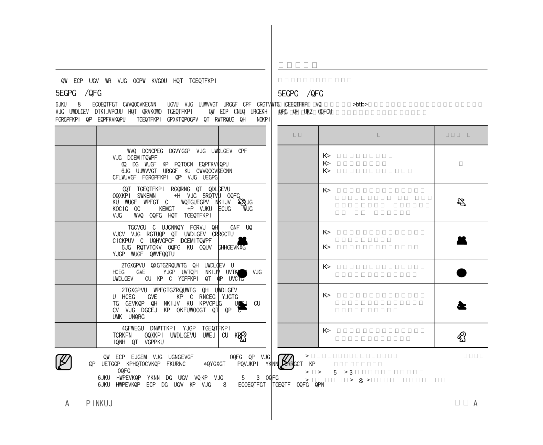 Samsung VP-DX100/ADL, VP-DX105/XEF, VP-MX25E/EDC, VP-DX100/XEF, VP-DX103/XEF manual Recording Menu Items, Scene ModeAE, 錄製選單項目 