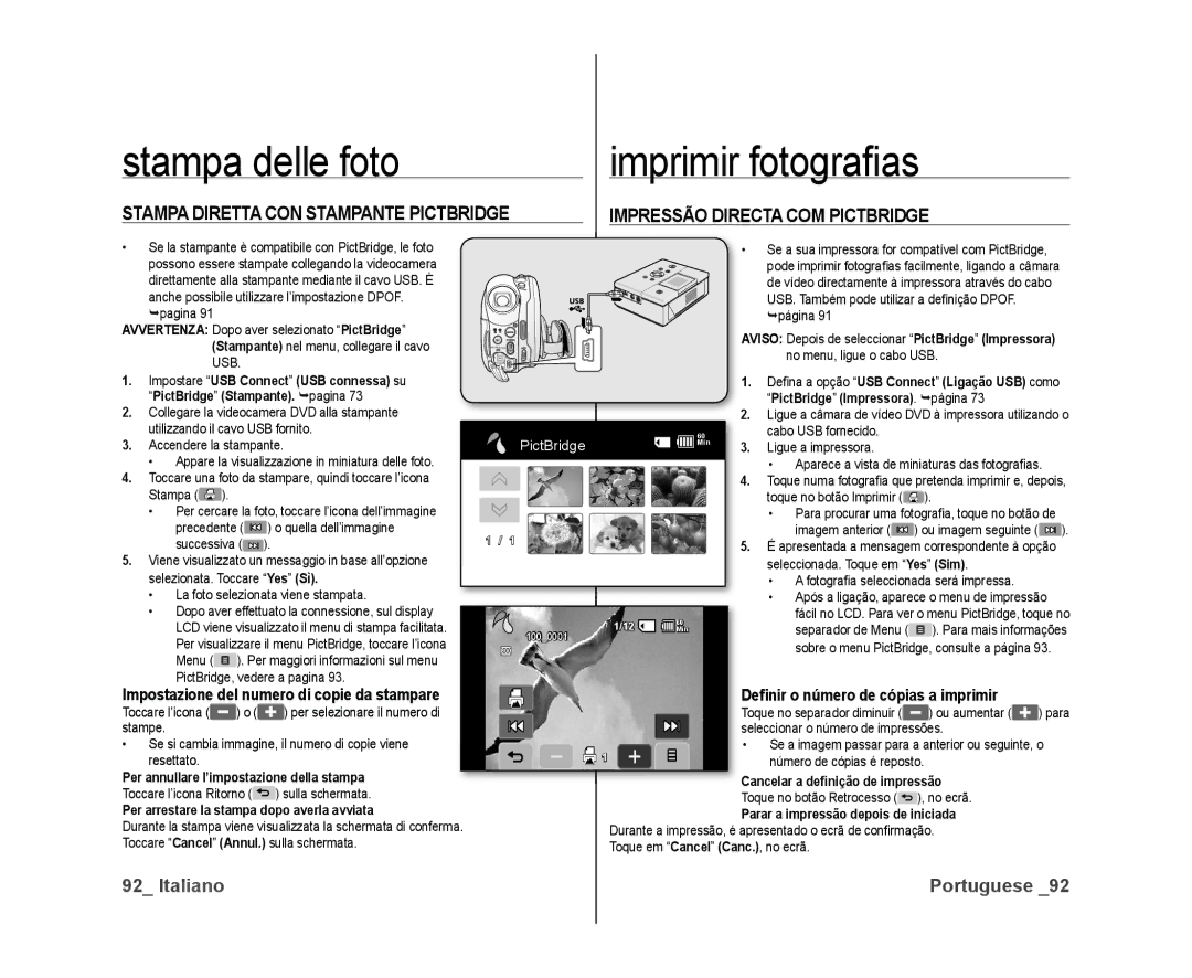 Samsung VP-DX10/XEF, VP-DX10H/XEF manual Impostazione del numero di copie da stampare 