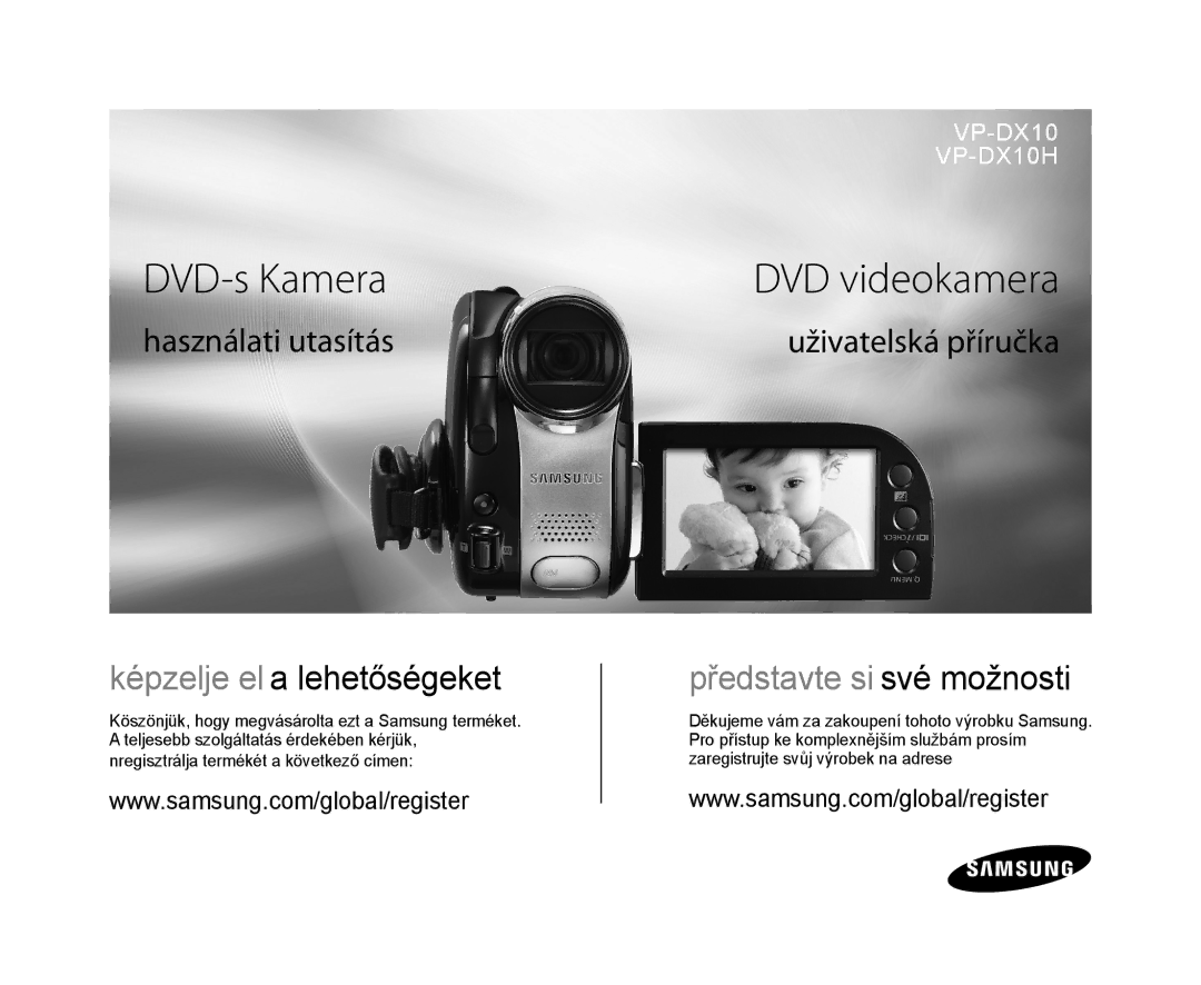 Samsung VP-DX10/XEO manual DVD-s Kamera, DVD videokamera 