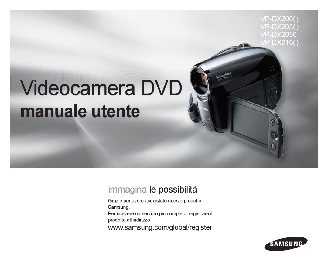 Samsung VP-DX200/EDC, VP-DX205/EDC manual Videocamera DVD 