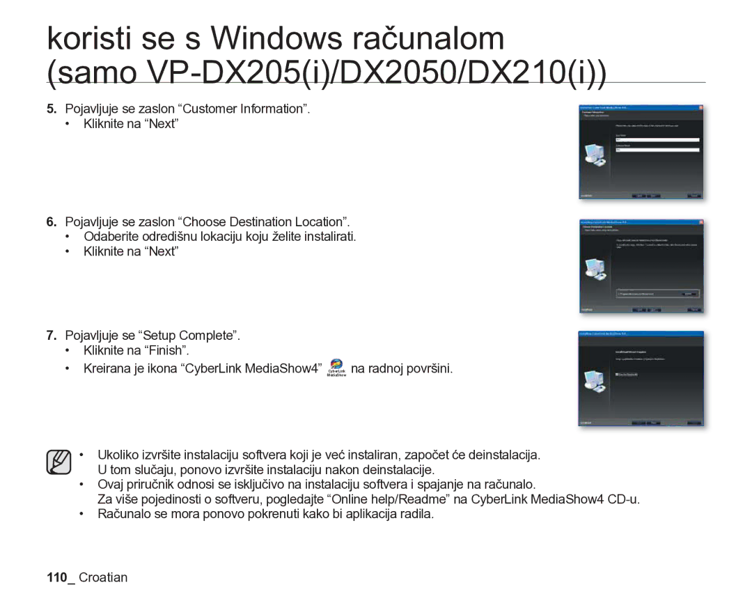 Samsung VP-DX205/EDC manual MediaShow 