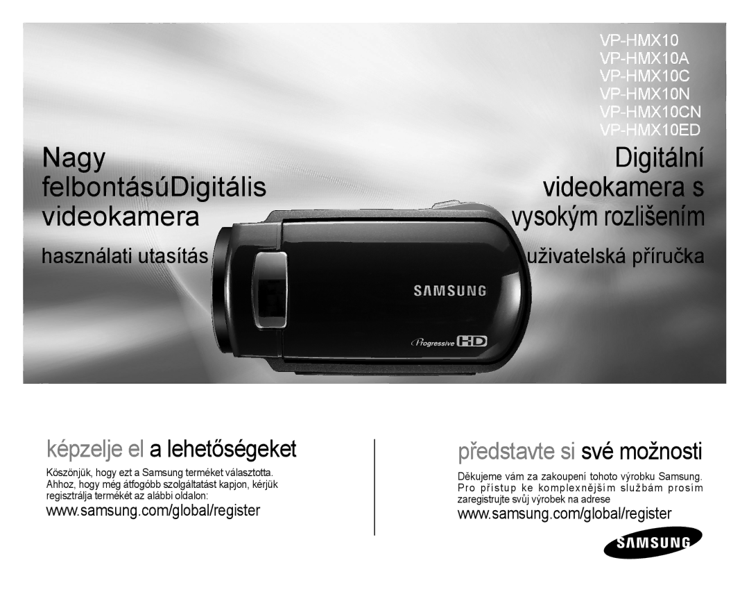 Samsung VP-HMX10/XEO, VP-HMX10C/XEO manual Nagy felbontásúDigitális videokamera 