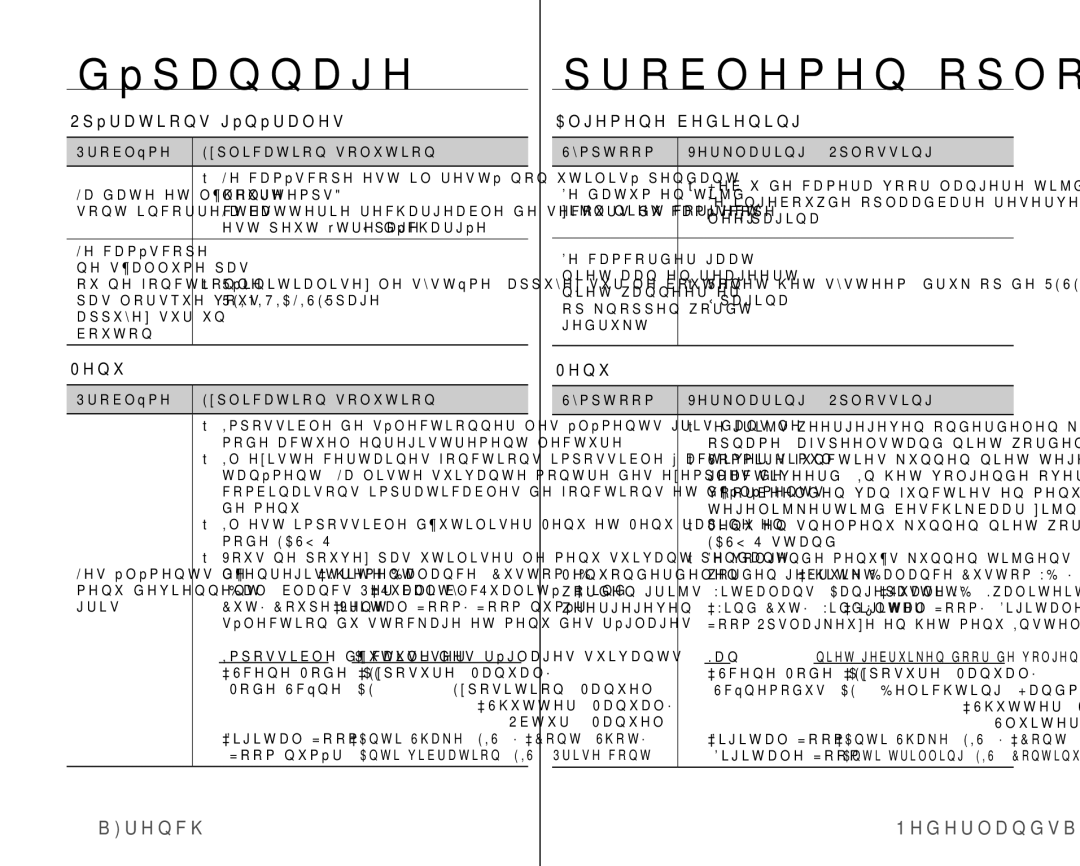 Samsung VP-HMX10/XEF, VP-HMX10C/XEF manual 108French, Opérations générales, Algemene bediening 