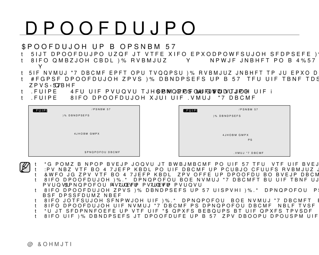 Samsung VP-HMX20C/XER, VP-HMX20C/EDC, VP-HMX20C/CAN, VP-HMX20C/XEU, VP-HMX20C/XEE manual Connecting to a normal TV 169/43 