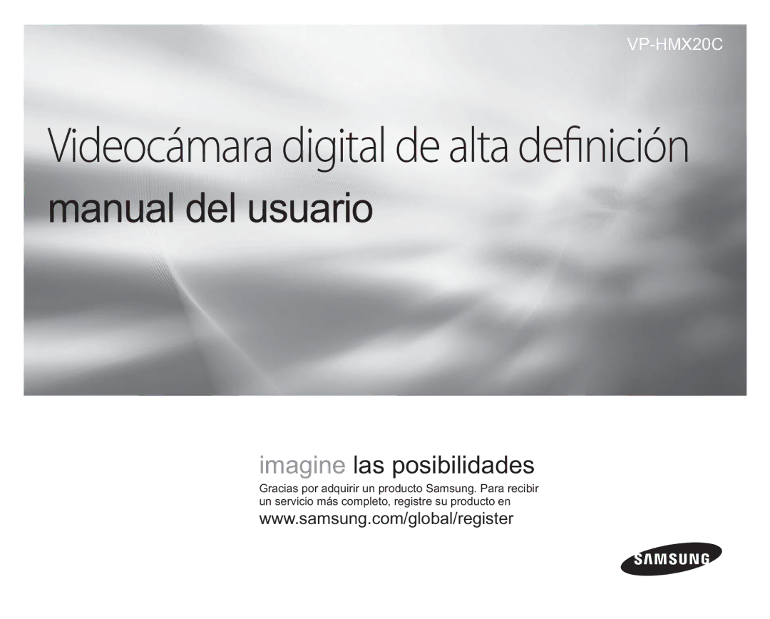 Samsung VP-HMX20C/CAN, VP-HMX20C/EDC manual Manual del usuario 