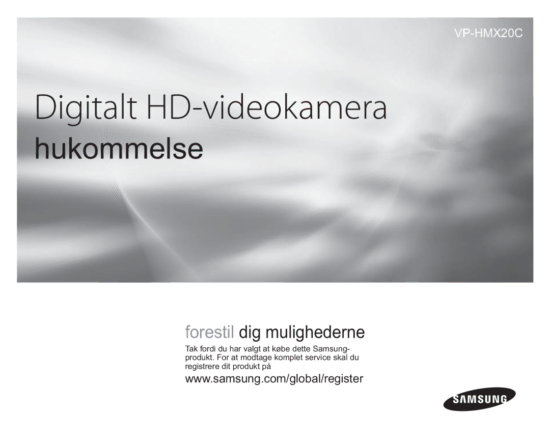 Samsung VP-HMX20C/XEU, VP-HMX20C/EDC manual Digitální videokamera s vysokým rozlišením 