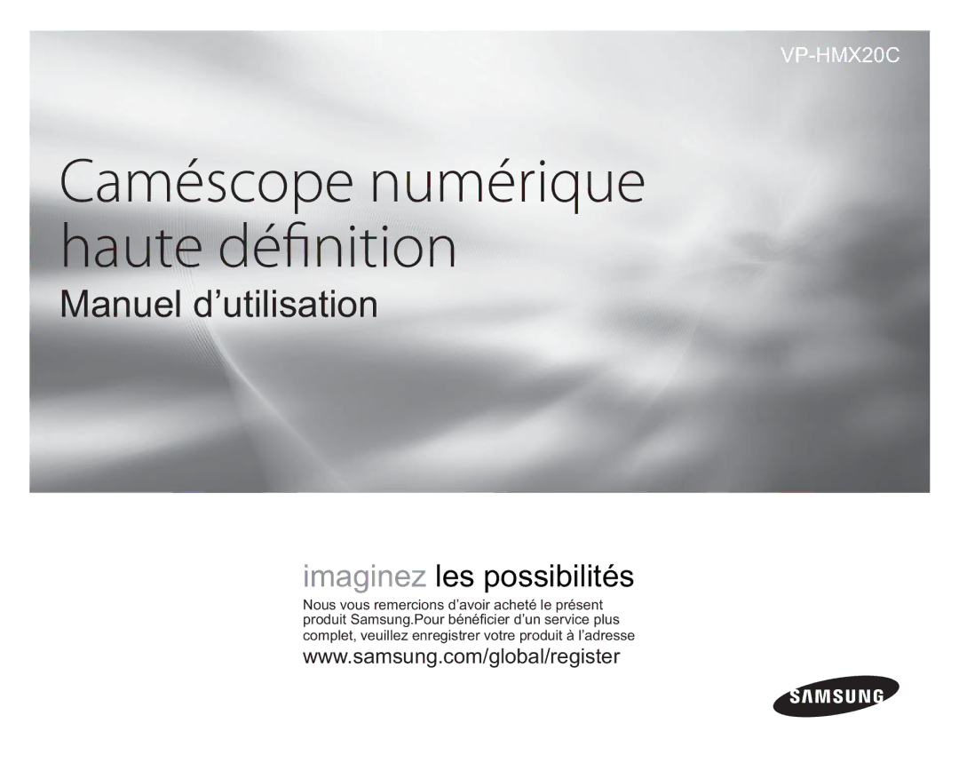 Samsung VP-HMX20C/EDC manual $BNÏTDPQFOVNÏSJRVF IBVUFEÏmOJUJPO 