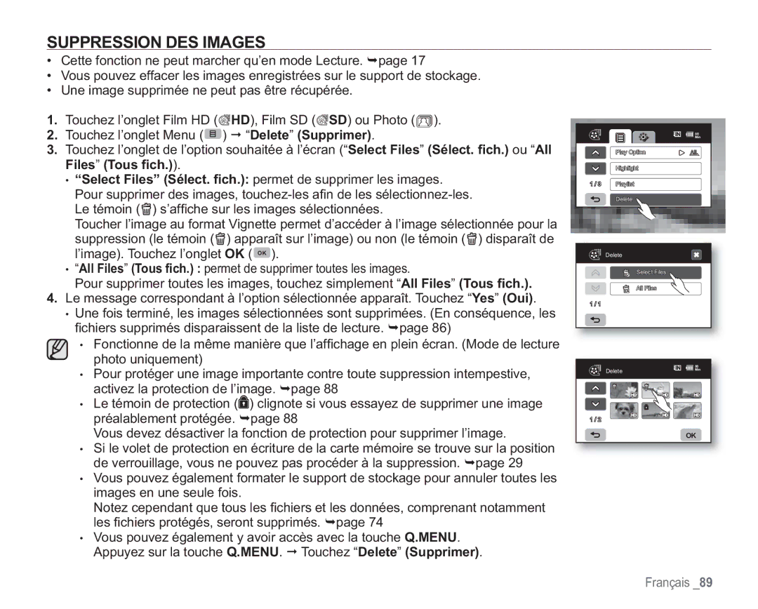 Samsung VP-HMX20C/EDC manual Suppression DES Images 