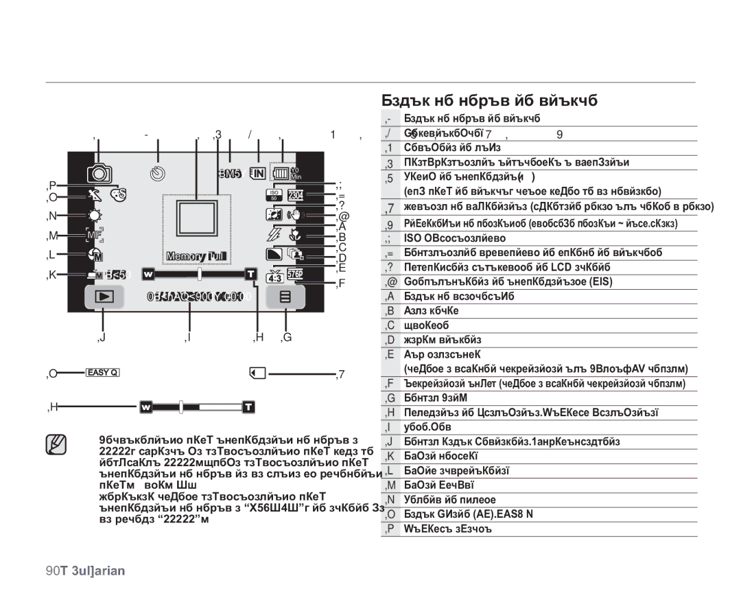 Samsung VP-HMX20C/EDC manual ȜȜȒȐȜȠȜȏȘȍ, Режим за запис на снимка 