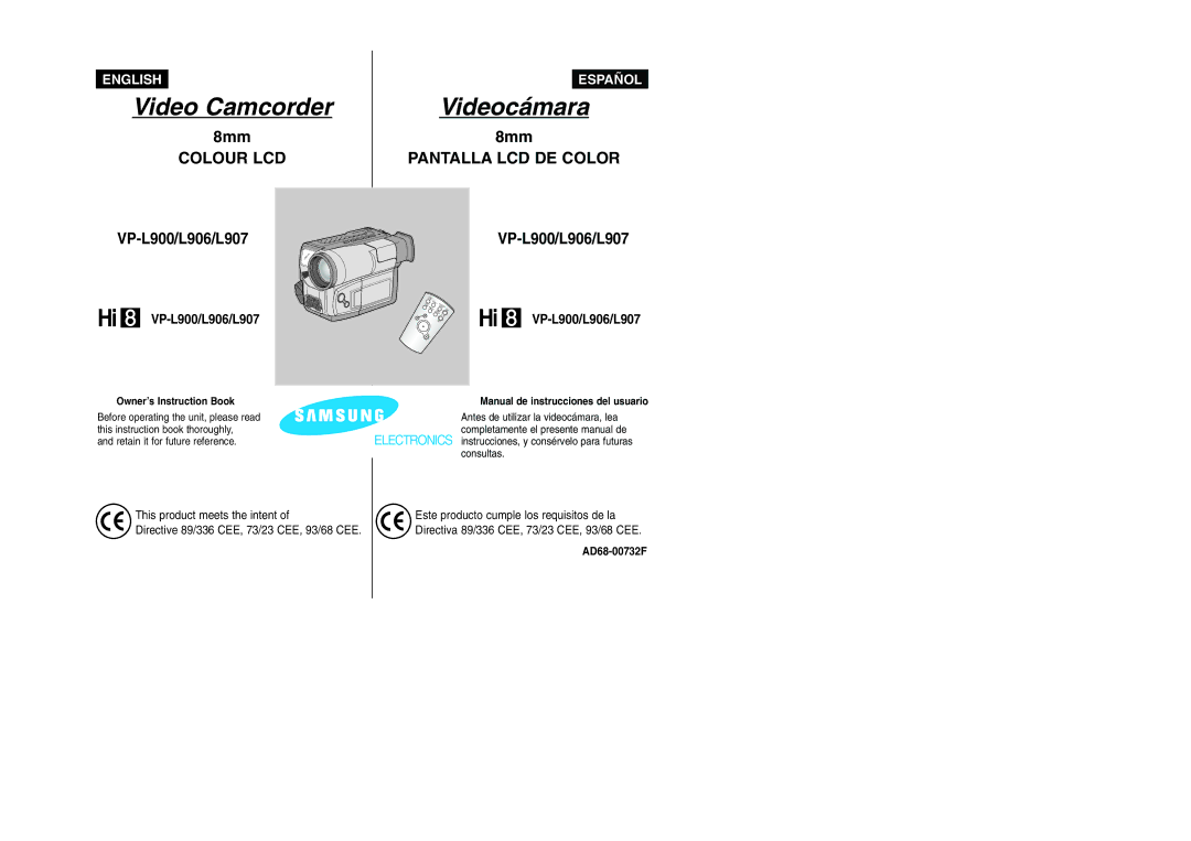 Samsung VP L 900 manual Owner’s Instruction Book, Manual de instrucciones del usuario, Consultas 