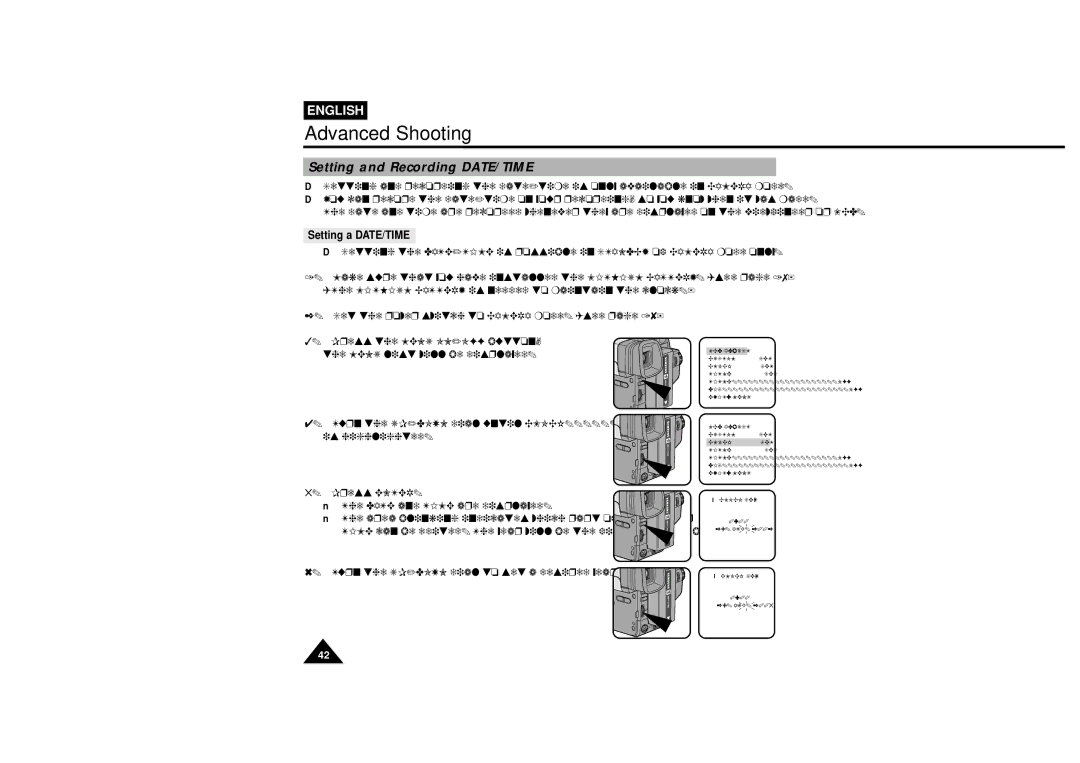 Samsung VP-L610B, VP-L600B manual Setting and Recording DATE/TIME, Setting a DATE/TIME 