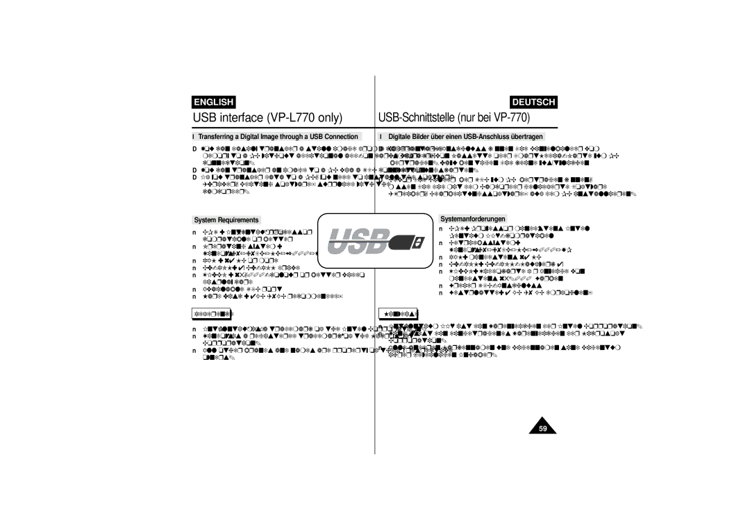 Samsung VP L 750 Erweiterungskarten, Driver, Editing software supplied with, Corporation, Ihrer jeweiligen Inhaber, Owners 