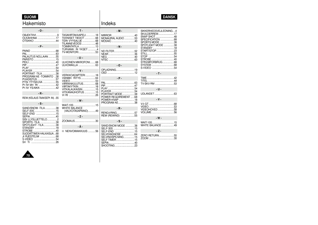 Samsung VP-L800/XEE manual White Balance 