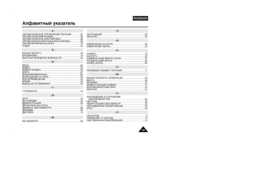 Samsung VP-L905D/XEV manual Äîù‡‚Ëúì˚È Ûí‡Á‡Úâî¸ 