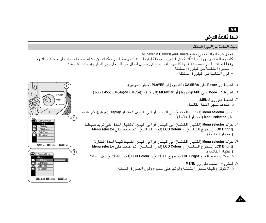 Samsung VP-M110R/KNT, VP-M110R/XSG manual WýUA « j³, …dýU³ tdŽ Ë√ XK−Ý «-U …b?¼UA s, Âb ² ² « 