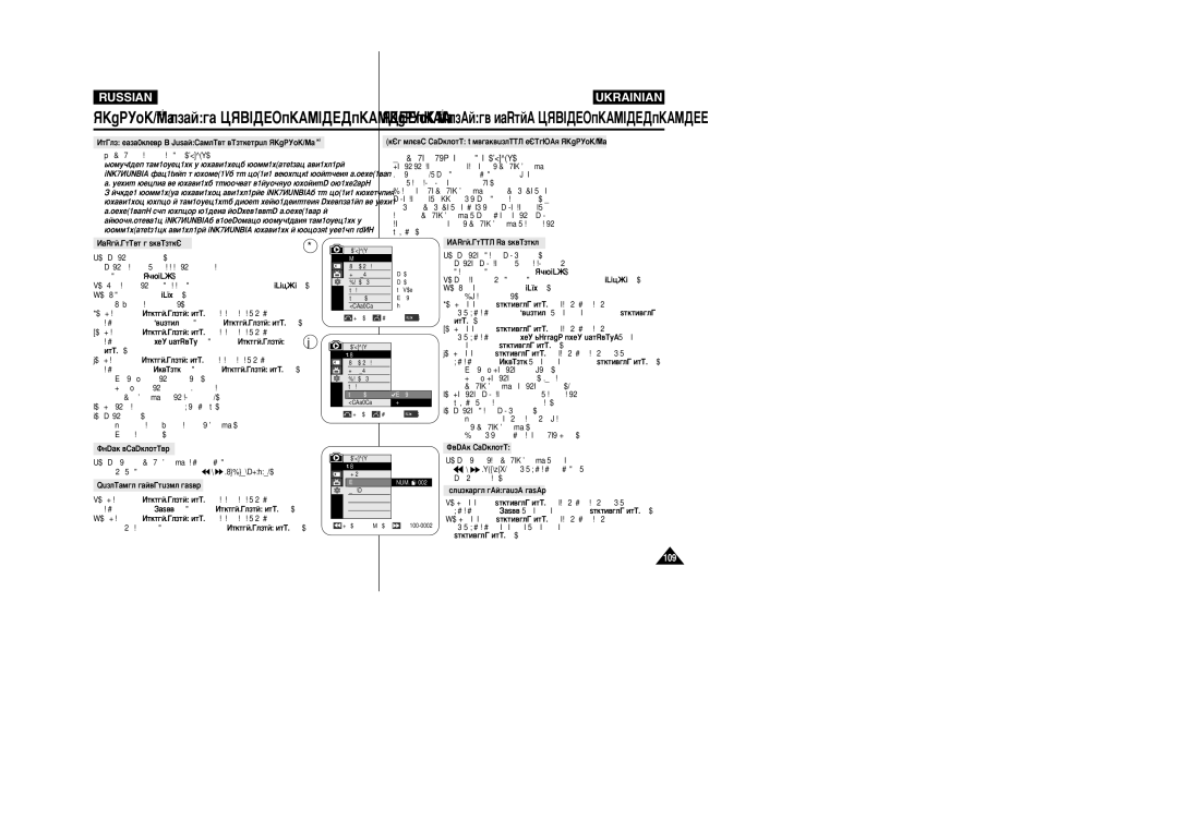 Samsung VP-M110R/XEV manual ‡Ì‡ ÙÛÌÍˆ¥ﬂ Ô‡ˆ˛π Ú¥Î¸ÍË Û ÂÊËÏ¥ M.PLAYER 