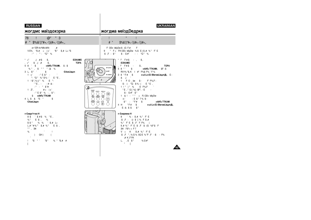 Samsung VP-M110R/XEV manual ˙ÂÏÍ‡ Ò‡ÏÓ„Ó ÒÂ·ﬂ Ò ÔÓÏÓ˘¸˛ ÔÛÎ¸Ú‡ Ñì, ÚÓÎ¸ÍÓ VP-D453i/D454i/D455i, ËÏÂ˜‡ÌËﬂ ËÏ¥ÚÍË 