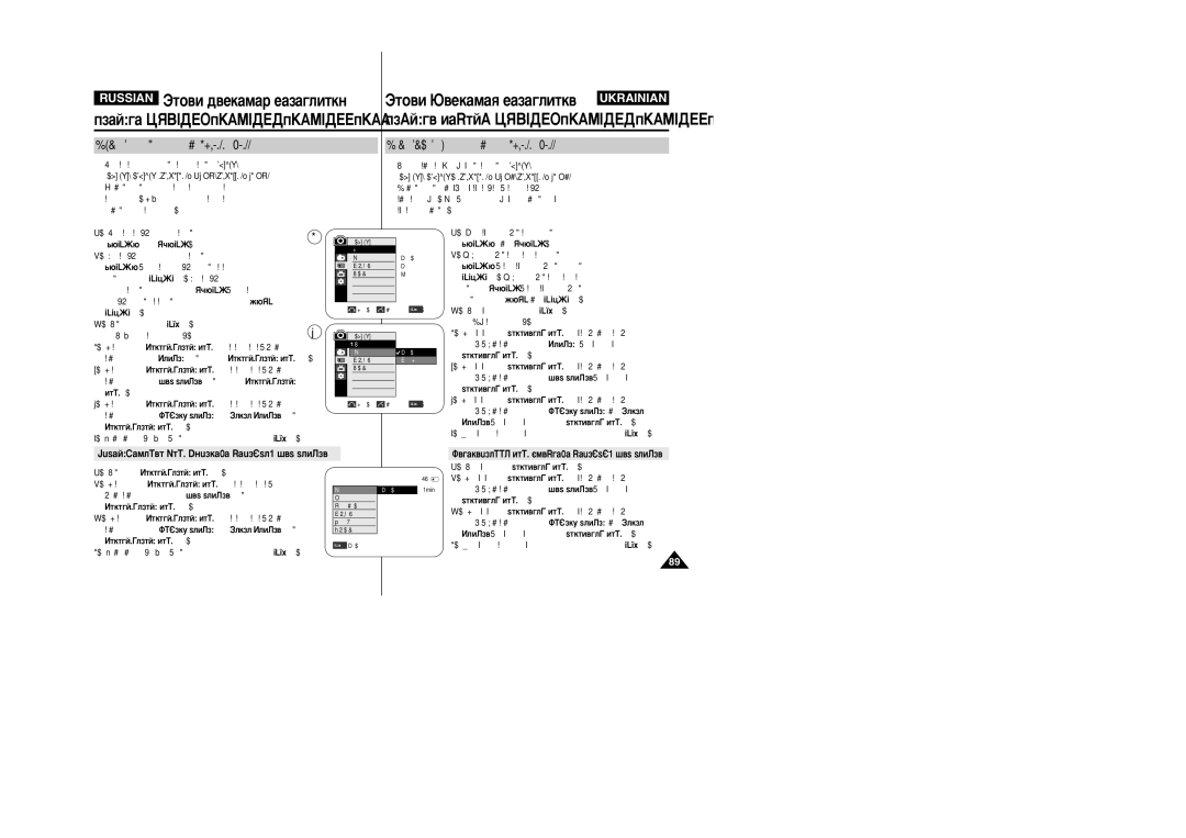 Samsung VP-M110R/XEV ˚·Ó ‚ÒÚÓÂÌÌÓÈ Ô‡ÏﬂÚË ÚÓÎ¸ÍÓ VP-D454i/D455i, ÇË·¥ ‚·Û‰Ó‚‡ÌÓª Ô‡Ï‘ﬂÚ¥ Ú¥Î¸ÍË ÏÓ‰ÂÎ¥ VP-D454i/D455i 