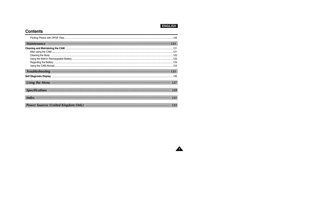 Samsung VP-M2050S/XEV, VP-M2100B/XET, VP-M2100BMEM, VP-M2050S/XEC, VP-M2100S/XEC, VP-M2100S/XEH, VP-M2100S/SED Troubleshooting 