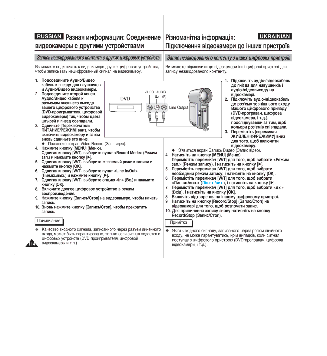 Samsung VP-M2050B/XEV Ëïâ˜‡Ìëâ Ëï¥Úí‡, Äû‰Ëó/Çë‰Âó ‚Ë‰Âóí‡Ïâ˚, ‚Íî˛˜Ëú¸ ‚Ë‰Âóí‡Ïâû Ë Á‡Úâï, ‡Ô. Ë Ì‡ÊÏËÚÂ Íìóôíû √ 