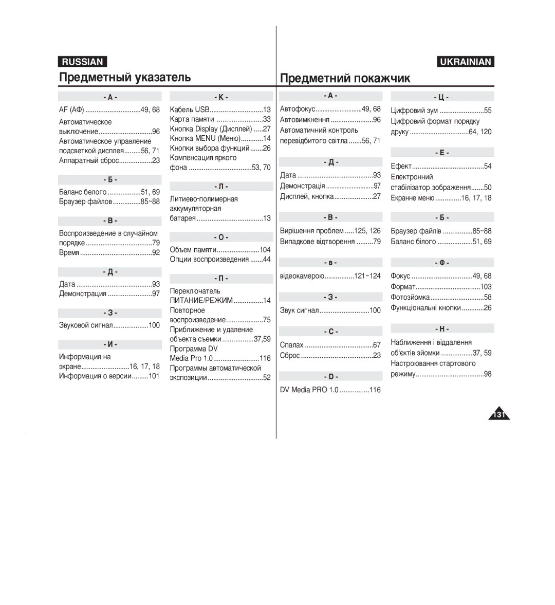 Samsung VP-M2100B/XEV, VP-M2100S/XEV, VP-M2050S/XEV, VP-M2050B/XEV manual Â‰Ïâúì˚È Ûí‡Á‡Úâî¸ Â‰Ïâúìëè Ôóí‡Ê˜Ëí 