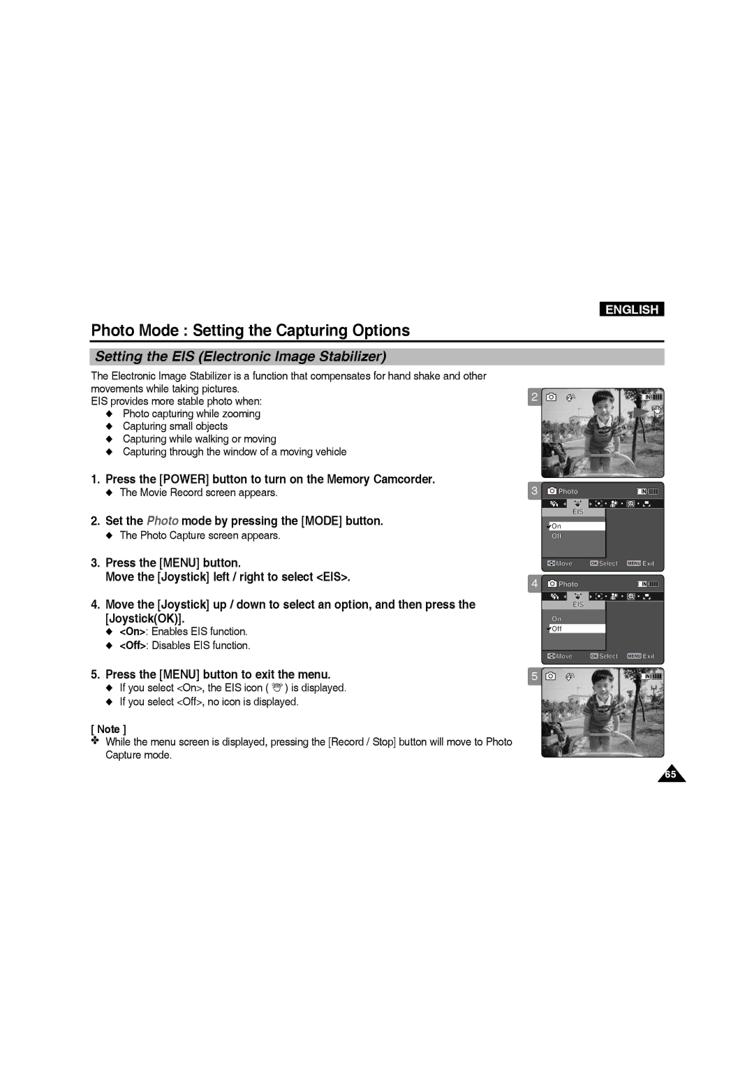 Samsung VP-MM11S/XET, VP-MM11S/XEF, VP-MM12S/XET, VP-MM12BL/XET, VP-MM11S/AND manual Press the Menu button to exit the menu 