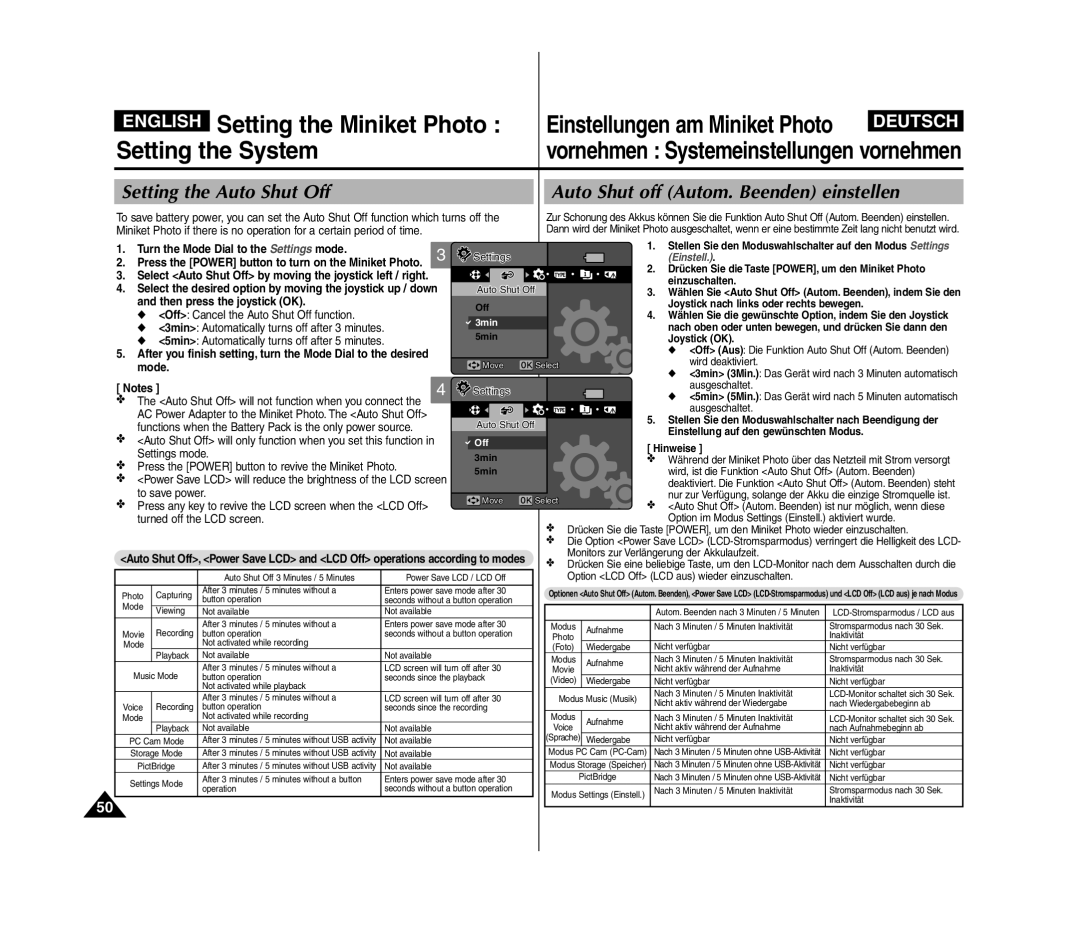 Samsung VP-MM11S/CHN, VP-MM11S/XEF, VP-MM11S/XET, VP-MM12S/XET, VP-MM12BL/XET manual Turn the Mode Dial to the Settings mode 