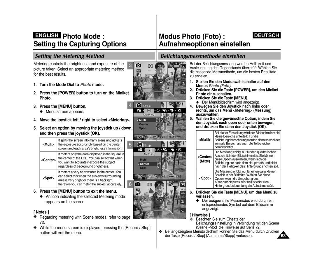 Samsung VP-MM11S/XEF manual For the best results, Menu screen appears, Appears on the screen, Button will exit the menu 