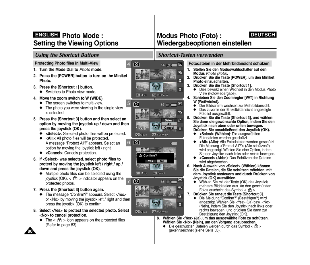 Samsung VP-MM12S/XEV Move the zoom switch to W Wide, Down and press the joystick OK, Press the Shortcut 3 button again 