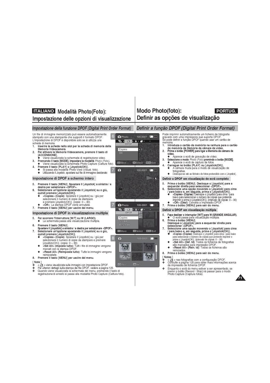 Samsung VP-MM12BL/XET, VP-MM11S/XET Scheda di memoria, Memoria Videocamera, Far scorrere l’interruttore W/T su W Largo 