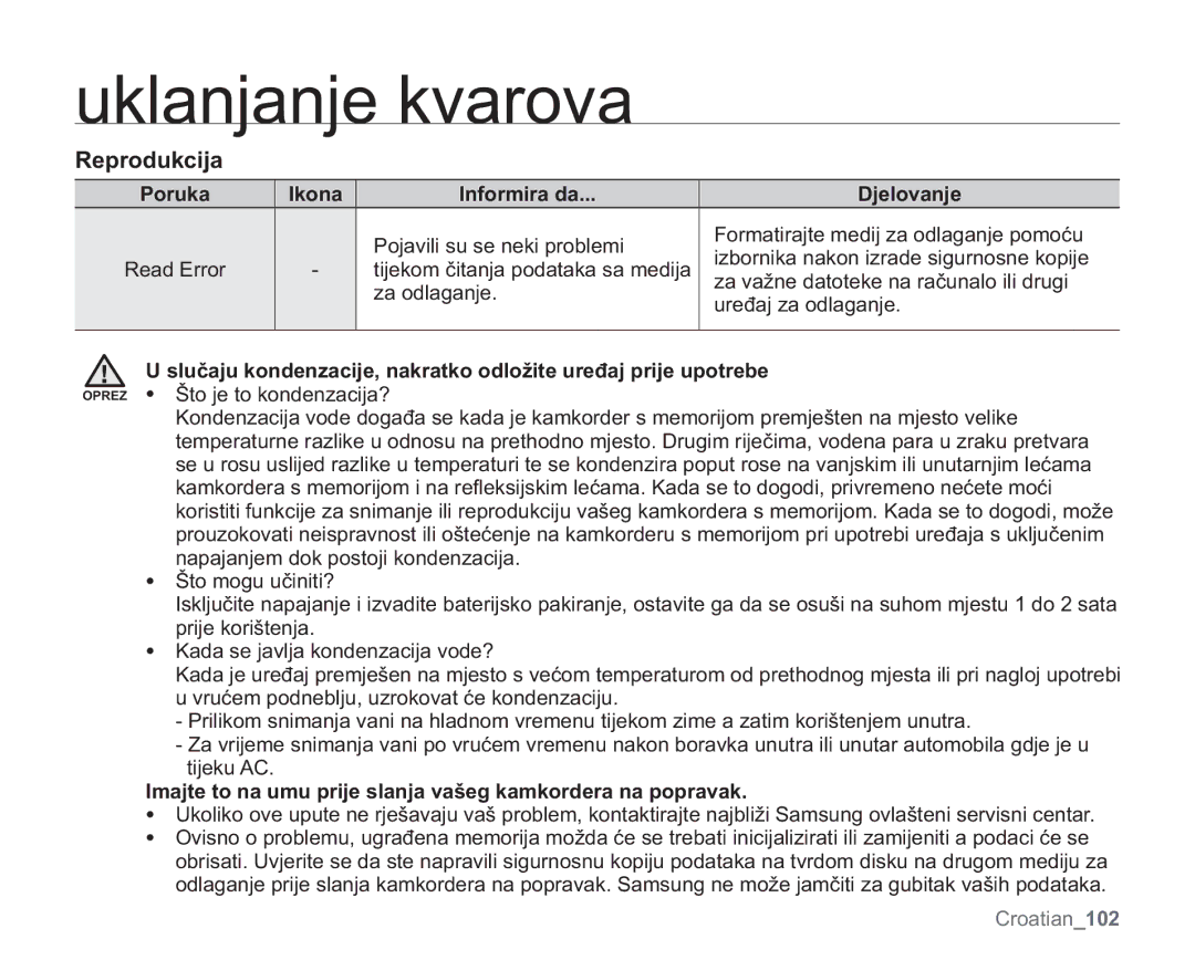 Samsung VP-MX20R/EDC, VP-MX20/EDC manual 5HSURGXNFLMD, QdsdmdqmhpGrnSrvwrmlNrqghqdflmd, DgdVhMdyomdNrqghqdflmdYrgh 