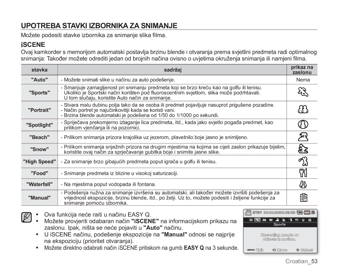 Samsung VP-MX20H/EDC 83275%$67$9.,,=%251,.$=$61,0$1, I6&1, 0RåHWHSRGHVLWLVWDYNHLERUQLNDDVQLPDQMHVOLND¿OPD 