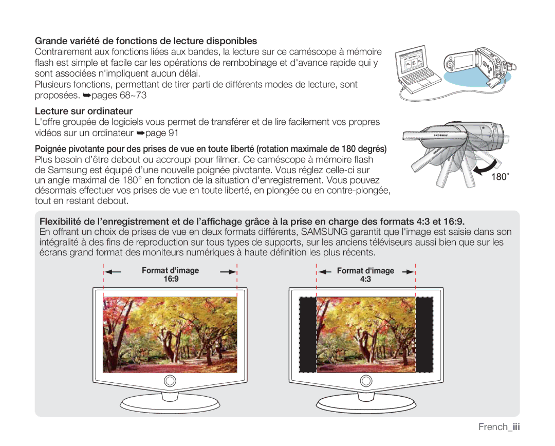 Samsung VP-MX20R/EDC, VP-MX20/EDC, VP-MX20C/EDC manual Frenchiii 