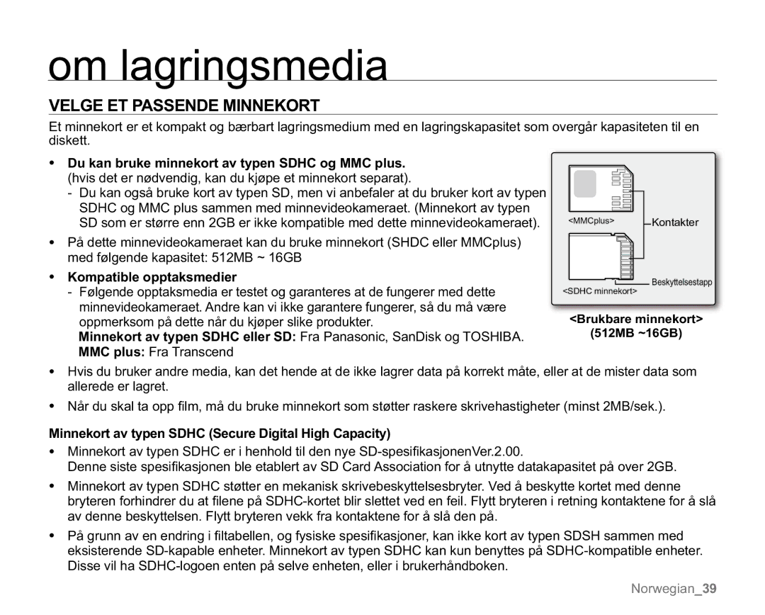 Samsung VP-MX20R/EDC manual 73$6610,11.257, NDQEUXNHPLQQHNRUWDYW\SHQ6+&RJ00&SOXV,  RpsdwleohRsswdnvphglhu 