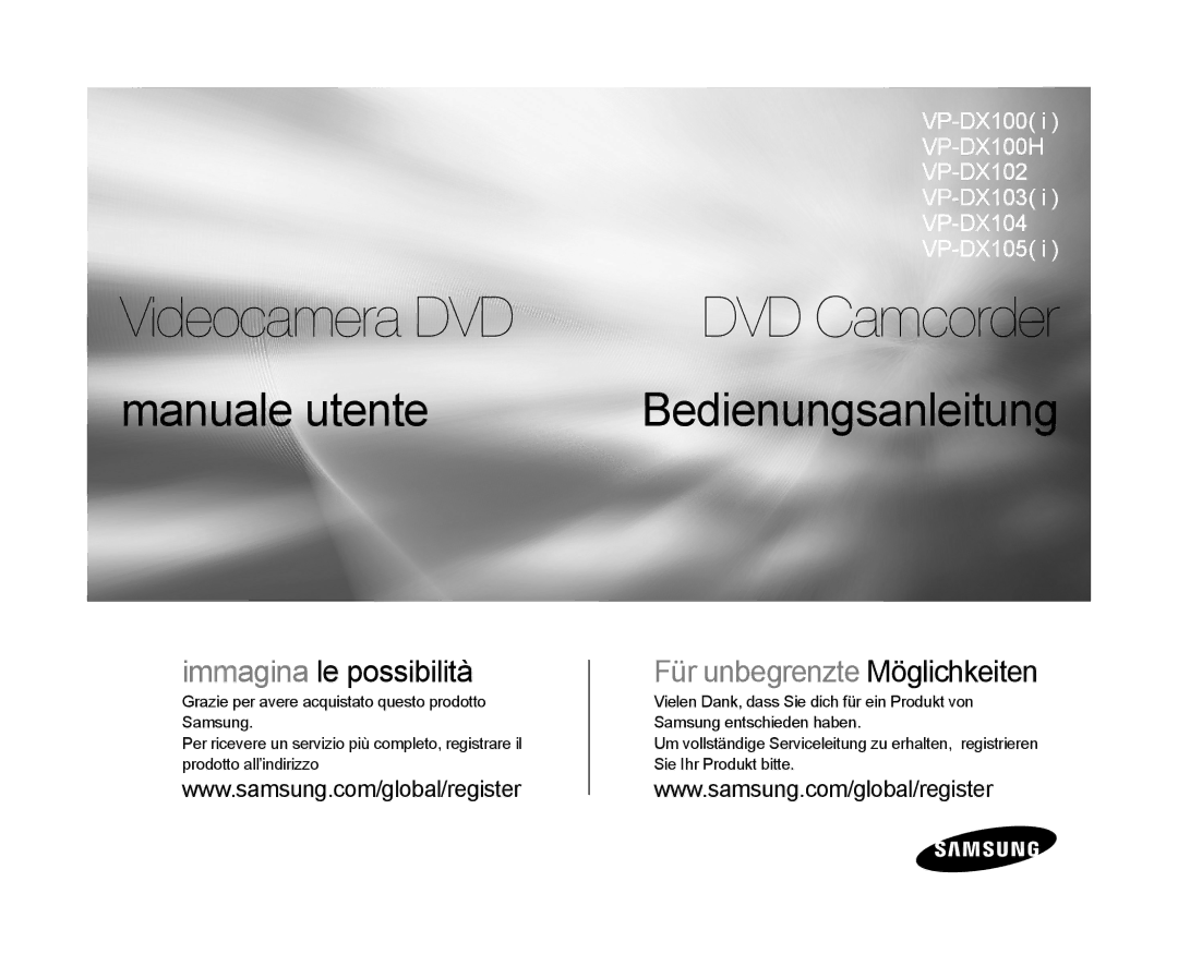 Samsung VP-DX100/EDC, VP-MX25E/EDC manual Dvd 