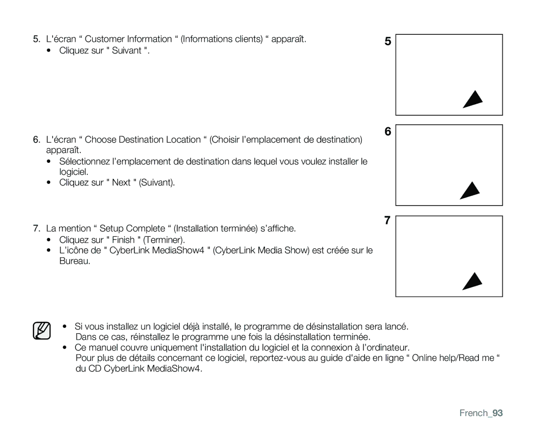 Samsung VP-MX25E/EDC manual French93 