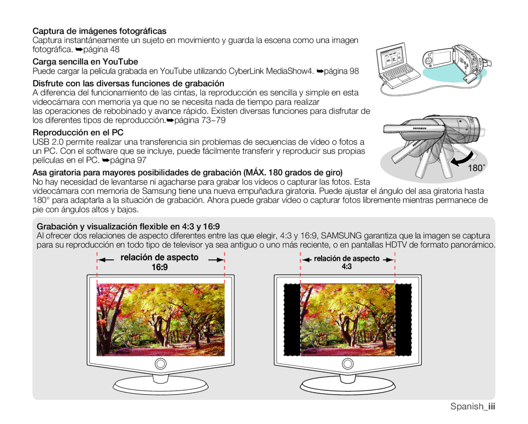 Samsung VP-MX25E/EDC manual Spanishiii 