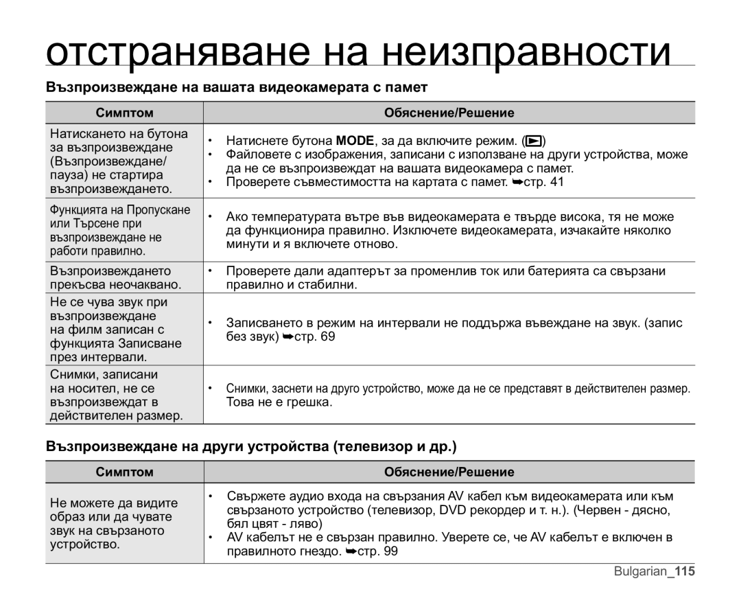 Samsung VP-MX25E/EDC manual Ȼɴɡɩɪɨɢɡɜɟɠɞɚɧɟɧɚɜɚɲɚɬɚɜɢɞɟɨɤɚɦɟɪɚɬɚɫɩɚɦɟɬ 