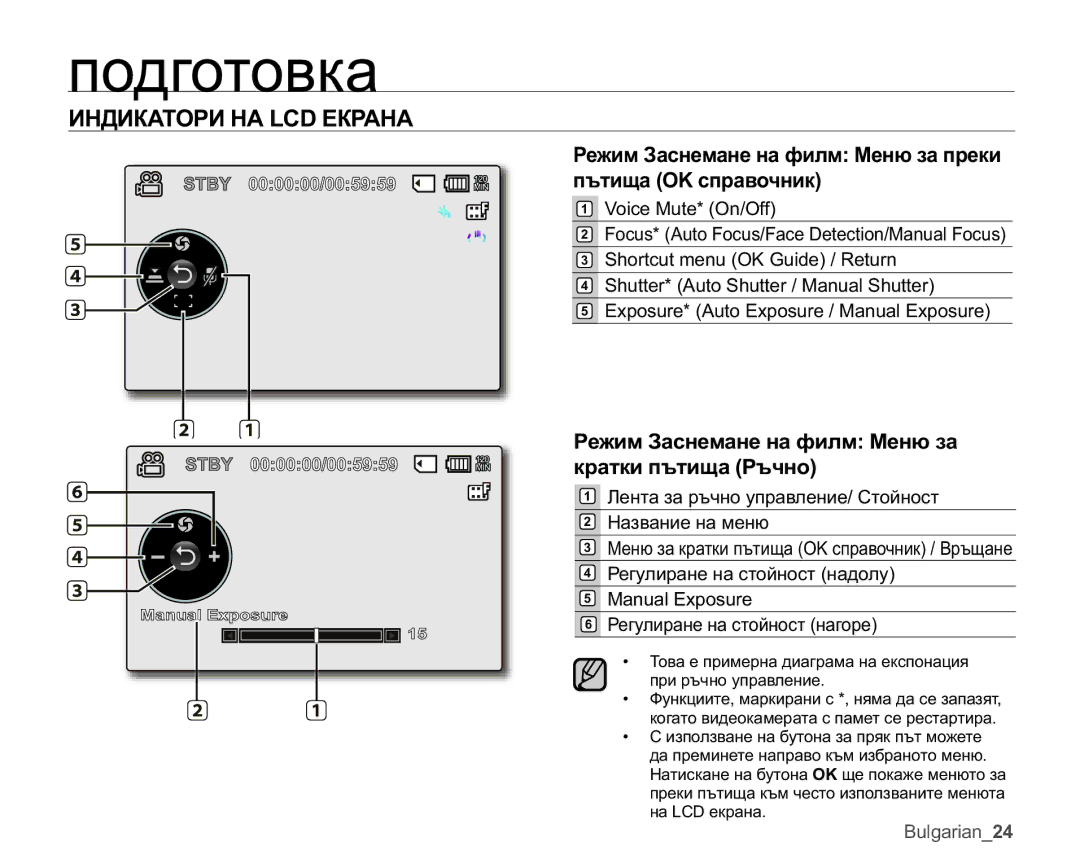 Samsung VP-MX25E/EDC manual ɊɟɠɢɦɁɚɫɧɟɦɚɧɟɧɚɮɢɥɦɆɟɧɸɡɚ ɤɪɚɬɤɢɩɴɬɢɳɚɊɴɱɧɨ,  6KRUWFXWPHQX2.*XLGH5HWXUQ 