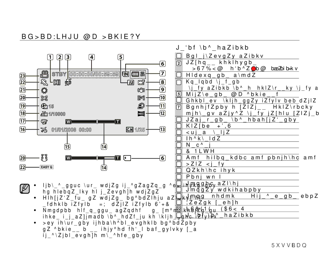 Samsung VP-MX25E/XER manual ɁɇȾɂɄȺɌɈɊɕɀɄȾɂɋɉɅȿə, Ɋɟɠɢɦɜɢɞɟɨɡɚɩɢɫɢ 