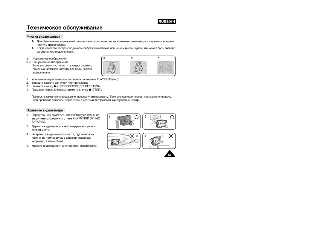 Samsung VP-W95D/XEV manual Óëòúí‡ ‚Ë‰Âó„Óîó‚Óí, ‡Ìâìëâ ‚Ë‰Âóí‡Ïâ˚, Úâôîóï Ïâòúâ, ‡Ôëïâ, ‚ ‡‚Úóïó·Ëîâ 