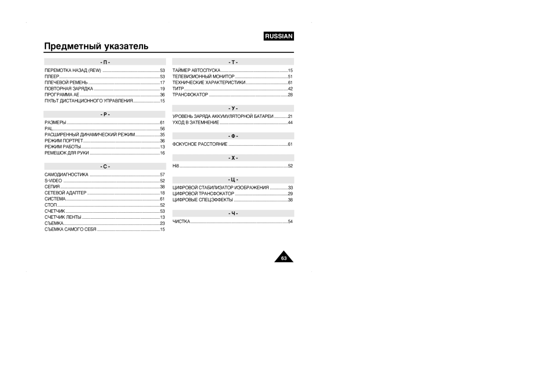 Samsung VP-W95D/XEV manual Èìãúí ÑàëíÄçñàéççéÉé ìèêÄÇãÖçàü 