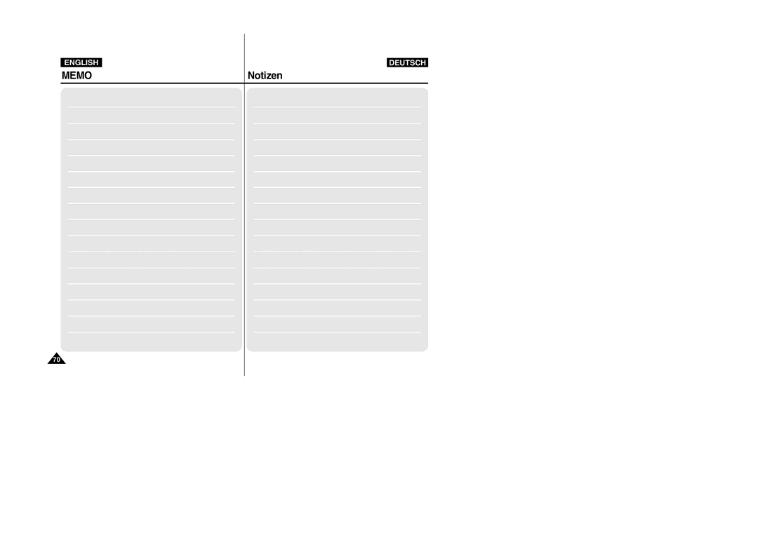 Samsung VP-X105L, VP-X110L manual Notizen 