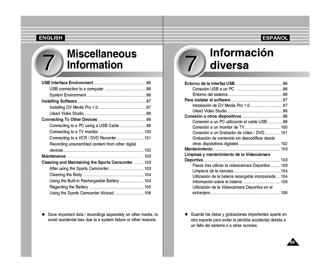 Samsung VP-X300L/XEO, VP-X300L/XEF, VP-X300/XEF, VP-X300/XET, VP-X300L/XET manual Limpieza y mantenimiento de la Videocámara 