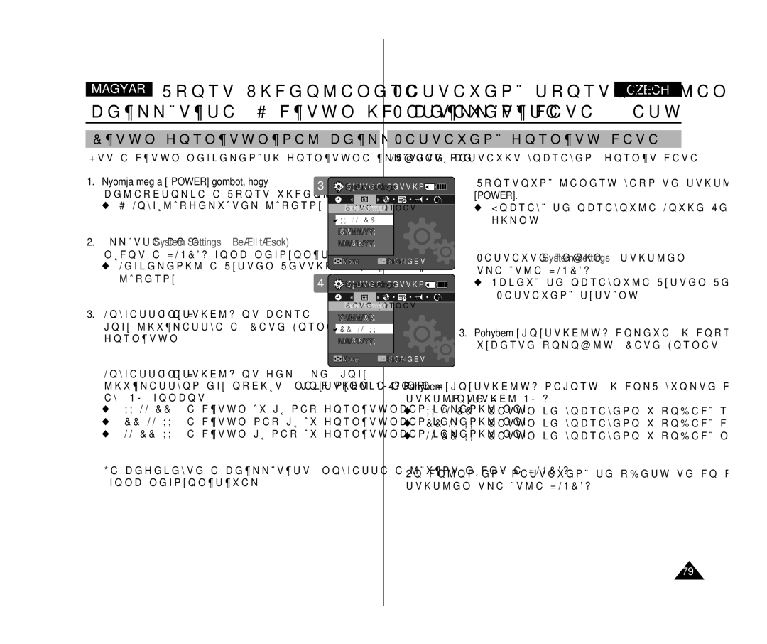 Samsung VP-X300L/XEO manual Dátum formátumának beállítása Nastavení formátu data, Vyberte položku Date Format 